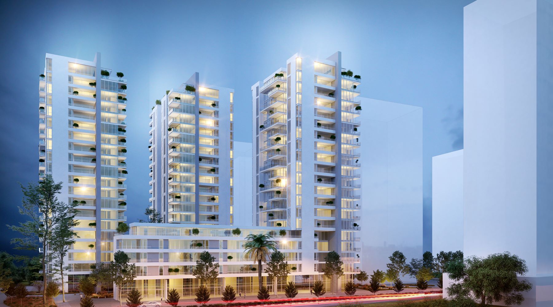 פרוייקט: אחימאיר-תל-אביב|
יזם: אאורה|
פרטי הפרויקט: 660 יח"ד, 830 מקומות חניה