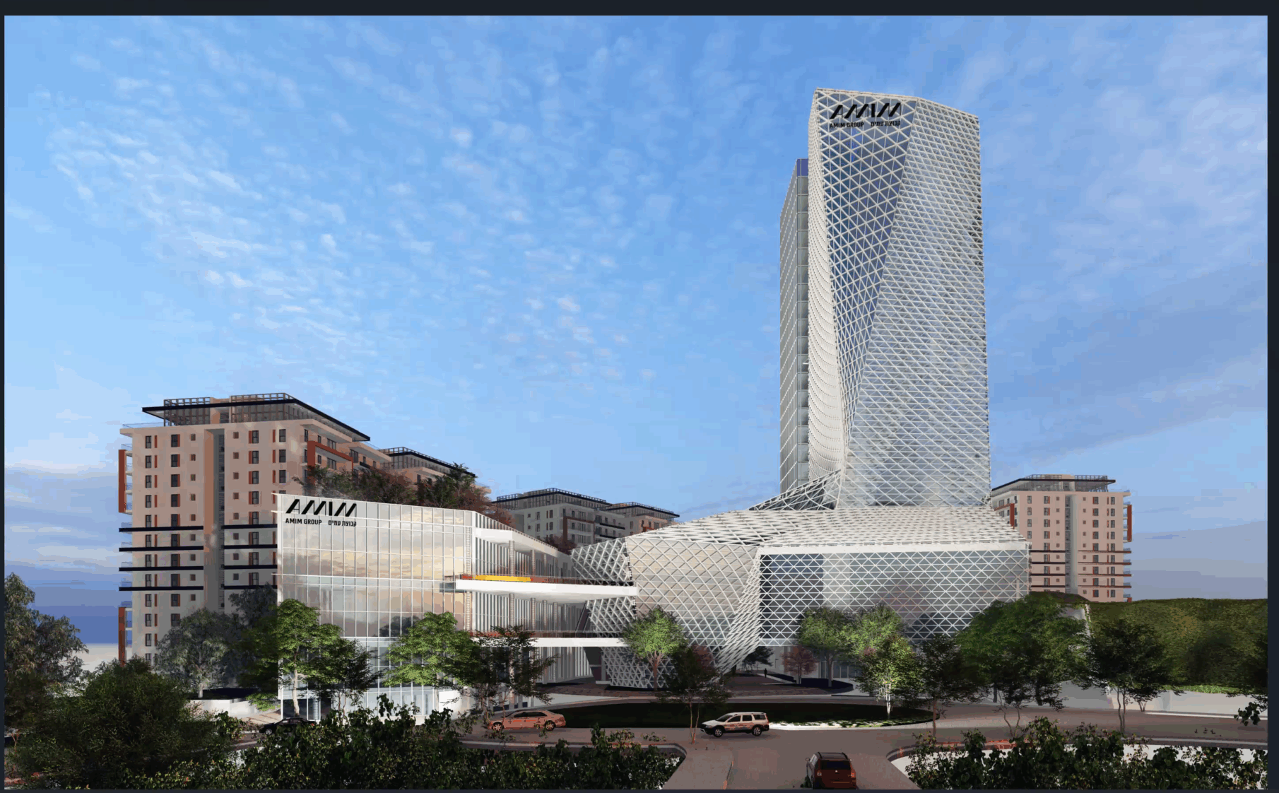 פרוייקט: גבעת זאב- מגרש 700|
יזם: קבוצת עמים|
פרטי הפרויקט: 500 יח"ד, 5,000 מ"ר למשרדים ומסחר