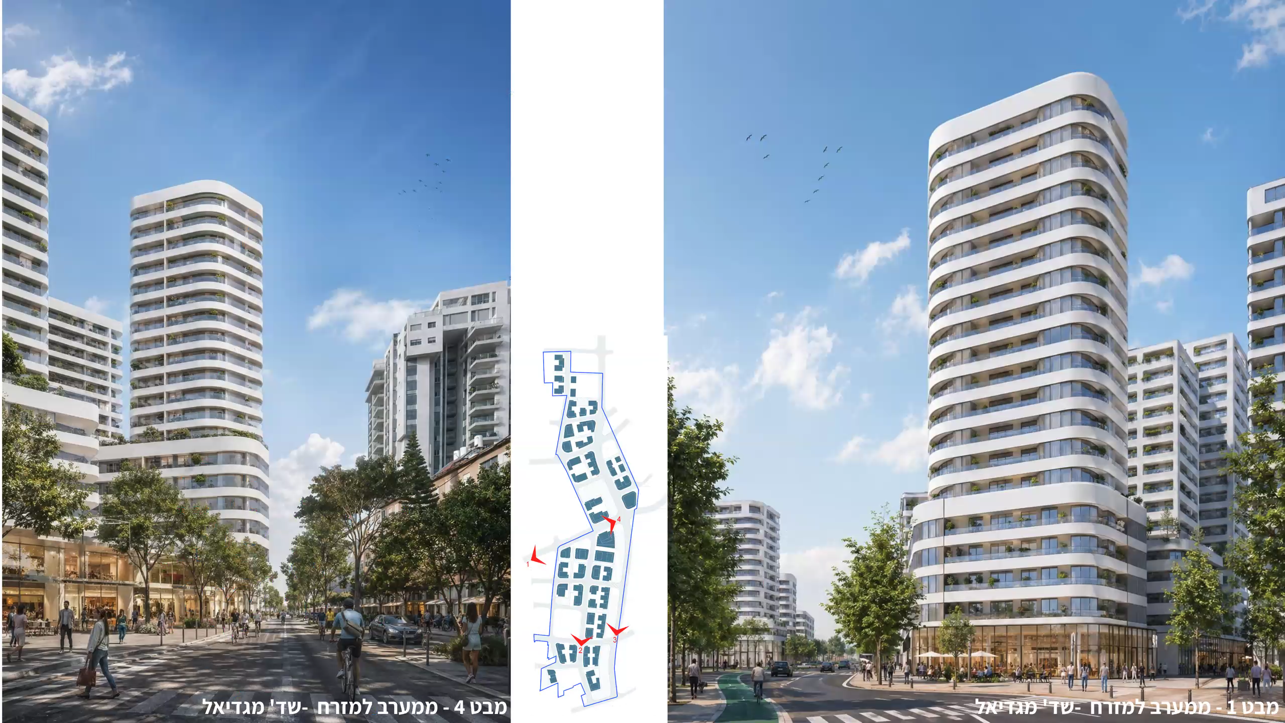 פרוייקט: תכנית מתחם התפר - הוד השרון|
יזם: רמ"י ומזור פרישט אדריכלים|
פרטי הפרויקט: תכנון שכונת מגורים 3115 יח"ד בשילוב 50 אלף תעסוקה ומסחר לצד תחנת מטרו בהוד השרון